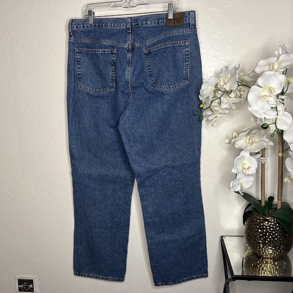 Vintage Calvin Klein Jeans Womens 16 Boot Cut Doublestone High Rise Mom Dark - Picture 2 of 5